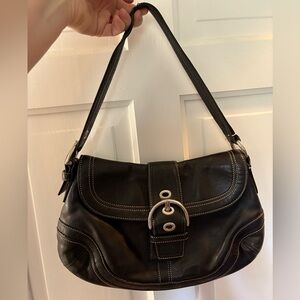 COACH black leather Shoulder Soho bag Y2K M0778-F10910